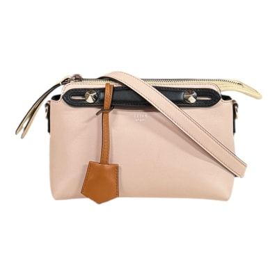 フェンディ バイザウェイミニ ショルダーバッグ レザー 8BL145 ピンク レディース FENDI 中古