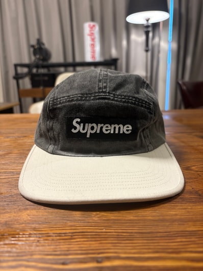 Supreme Pigment 2-Tone Camp Cap "Black"