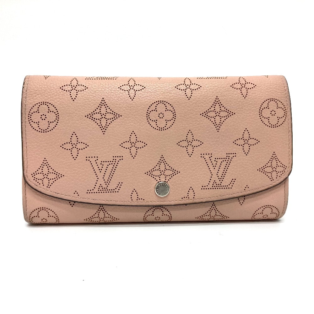 ルイヴィトン LOUIS VUITTON ポルトフォイユ イリス M60145 モノグラムマヒナ 2つ折り 長財布 モノグラムマヒナレザー マグノリア ピンク