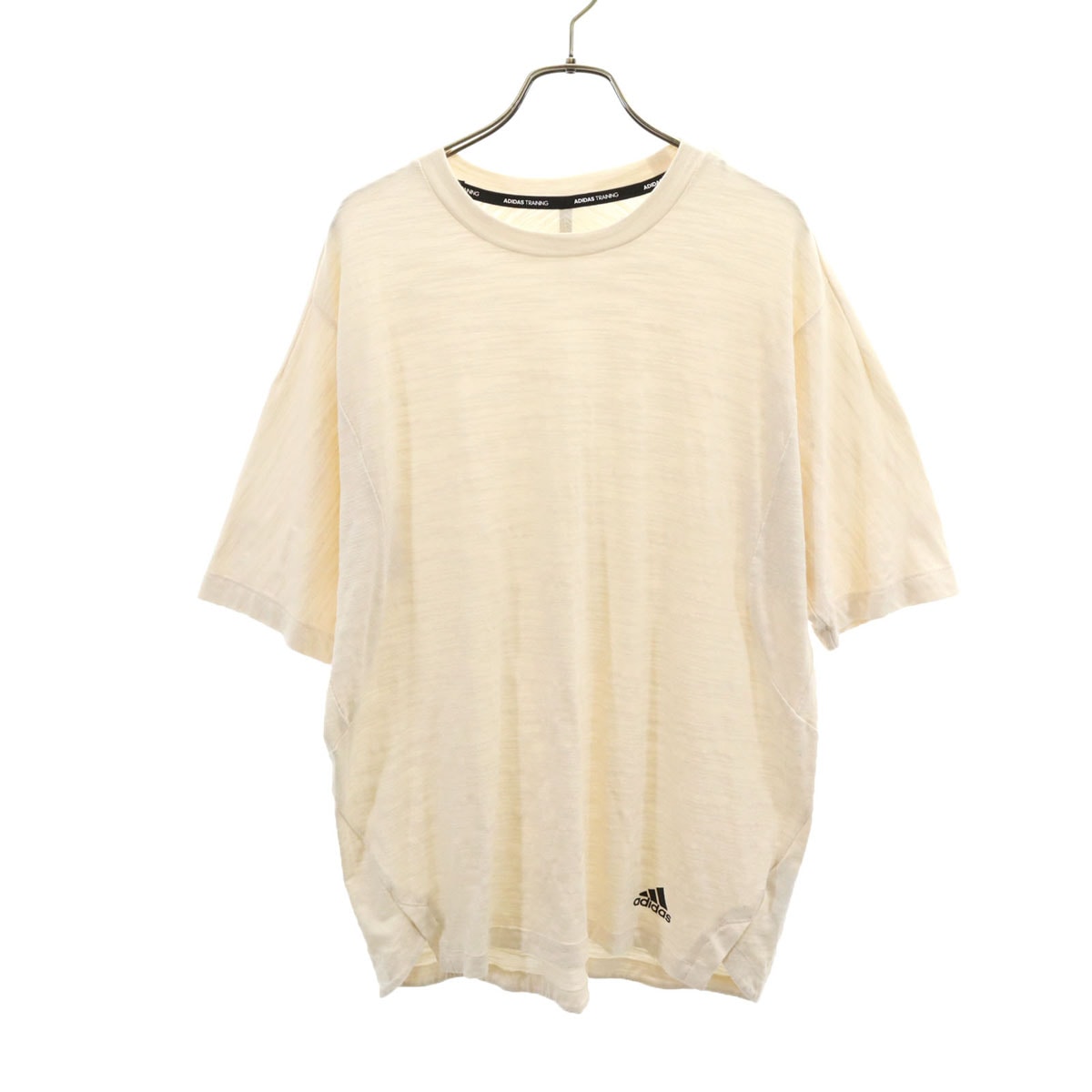 adidas アディダス トレーニング 半袖 Tシャツ O アイボリー