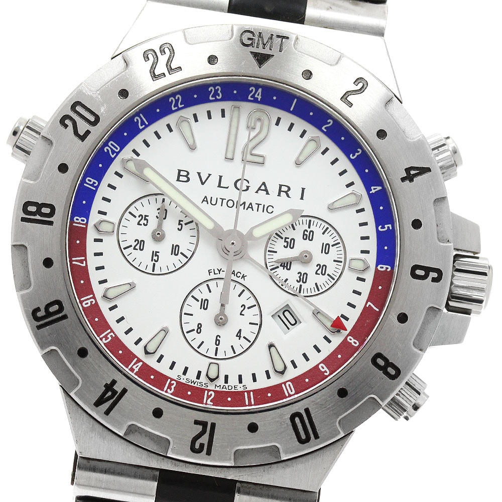 ブルガリ ディアゴノ GMT40SFB メンズ 【中古】