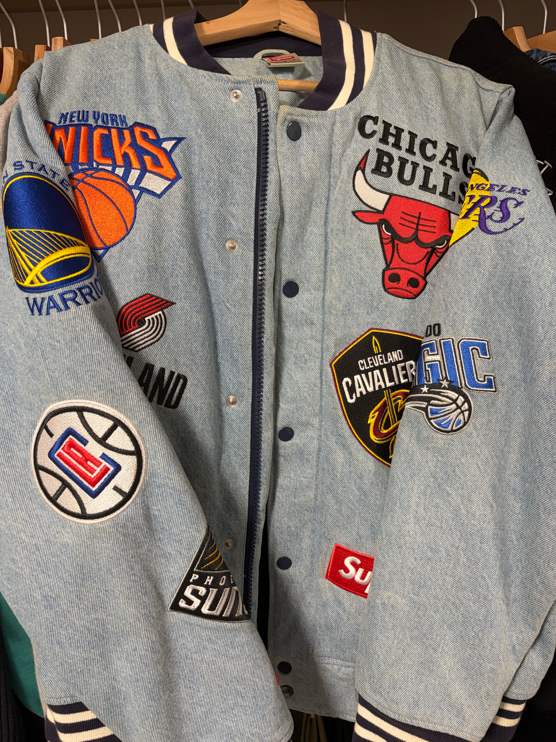 Supreme x Nike x NBA Teams Warm-Up Jacket "Blue"