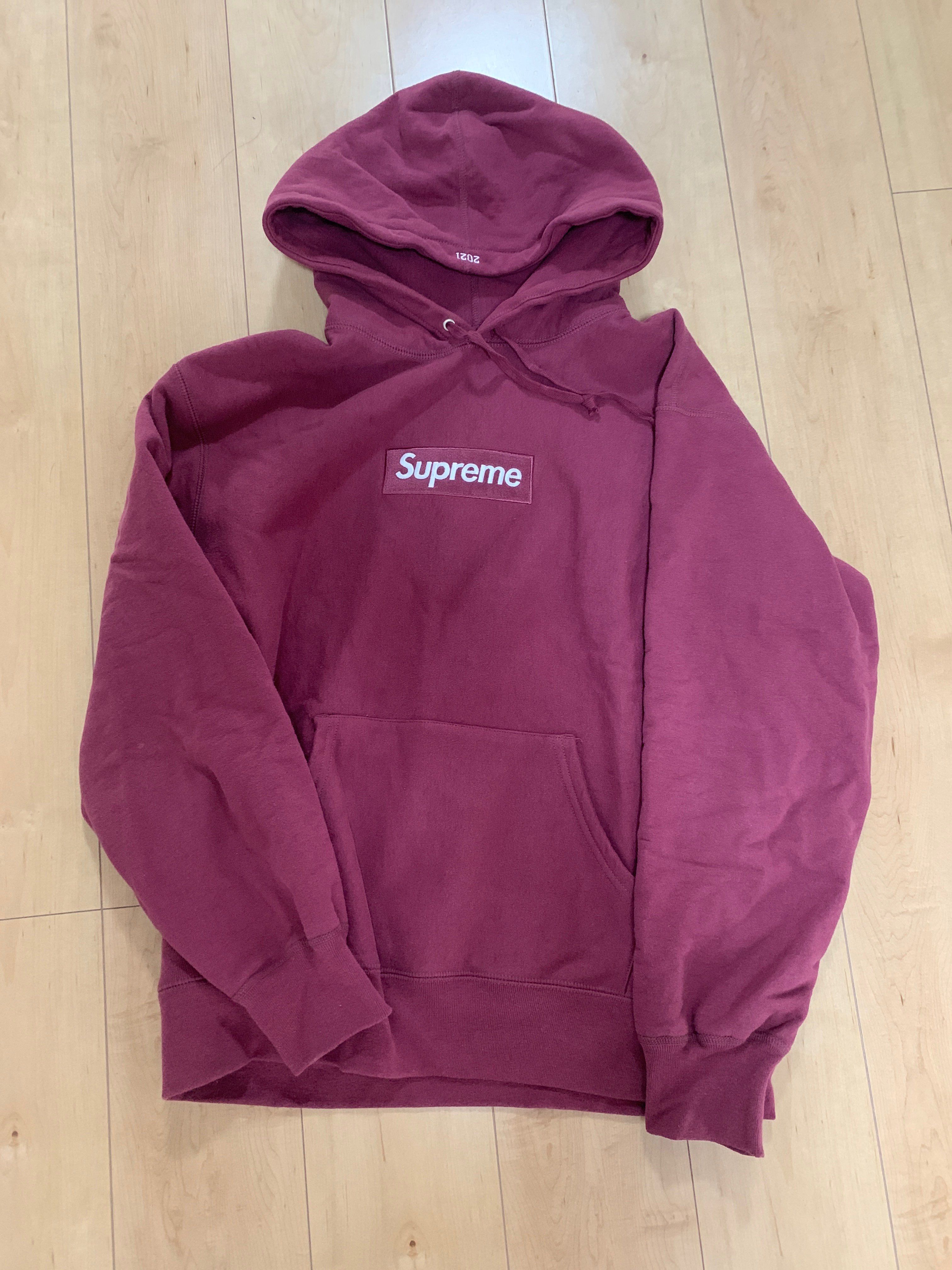 Supreme Box Logo Hooded Sweatshirt "Plum" (21FW)