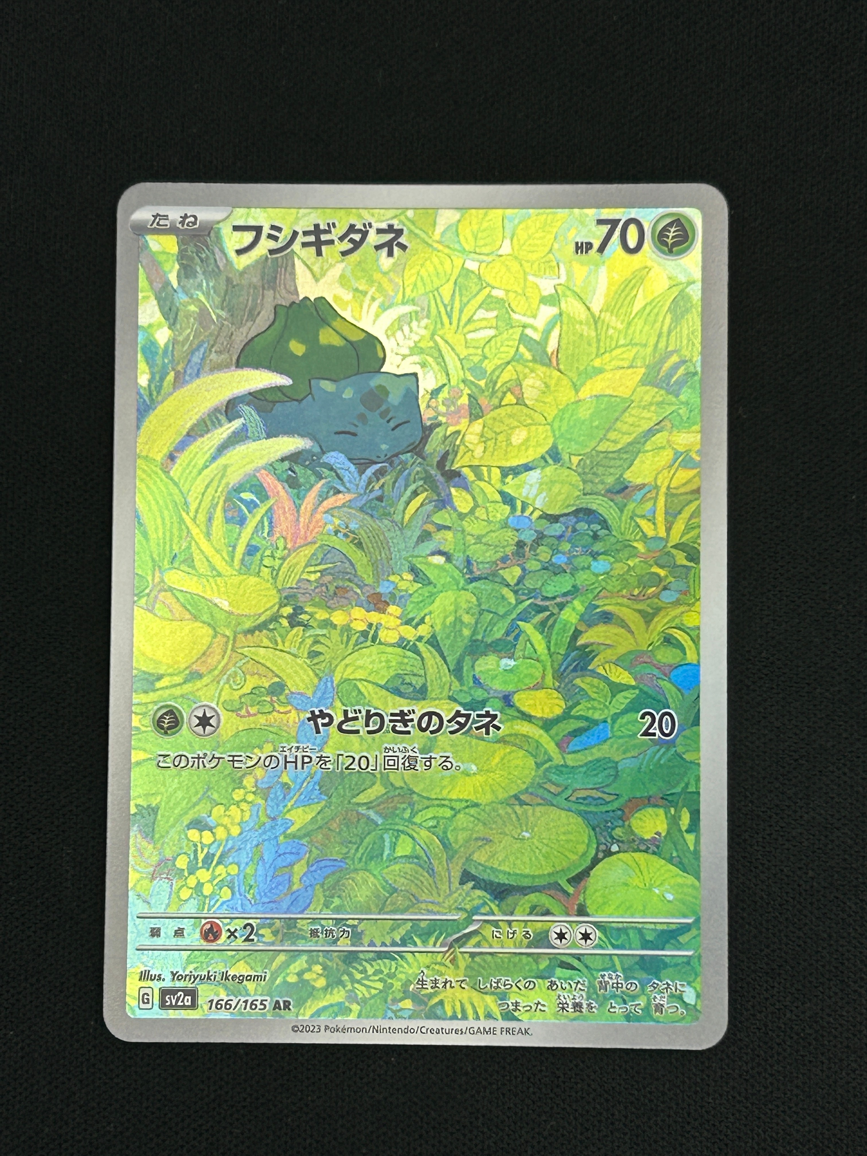 フシギダネ AR[SV2a 166/165](強化拡張パック「ポケモンカード151」)の
