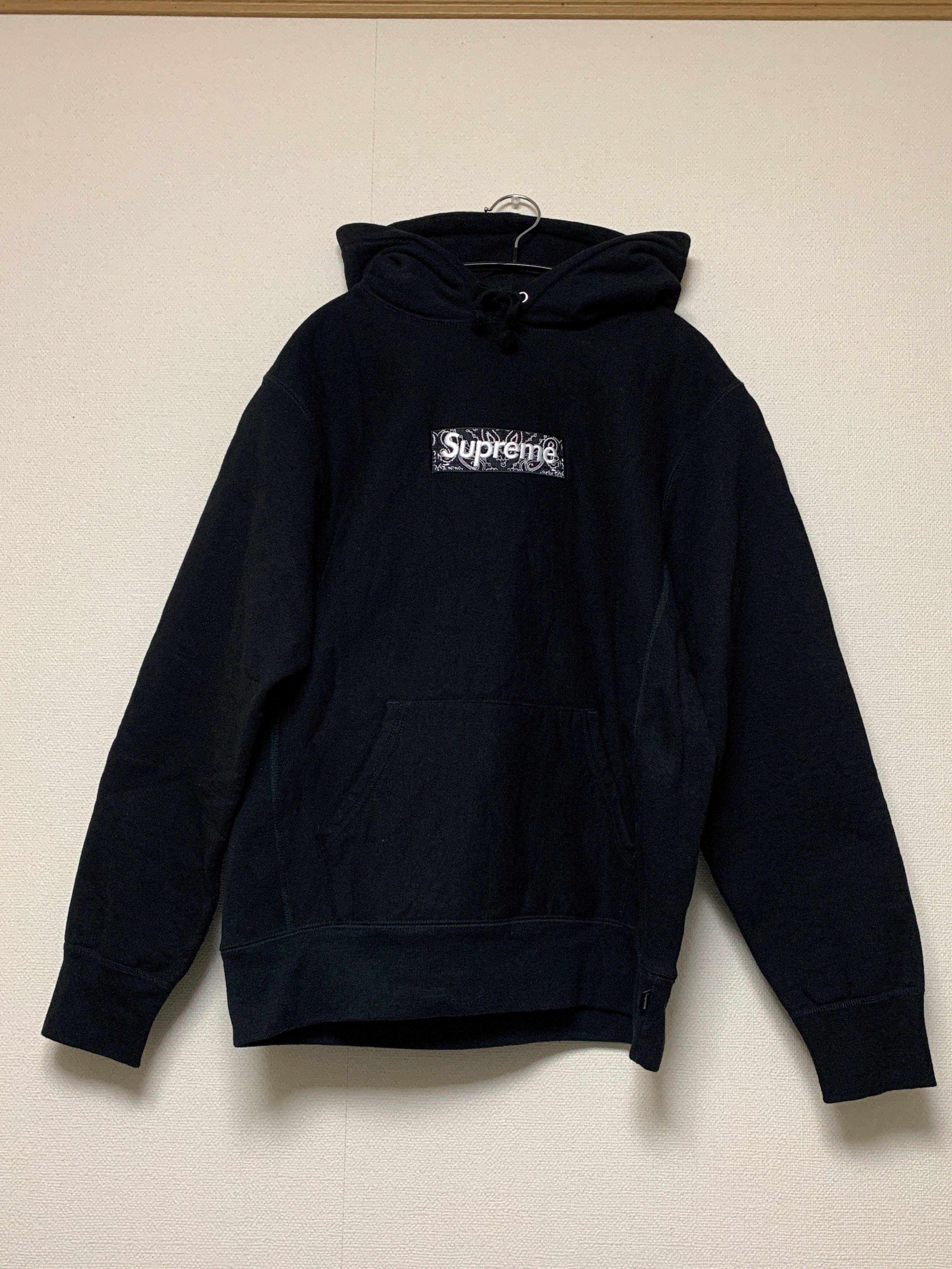 Supreme Bandana Box Logo Hooded Sweatshirt "Black"