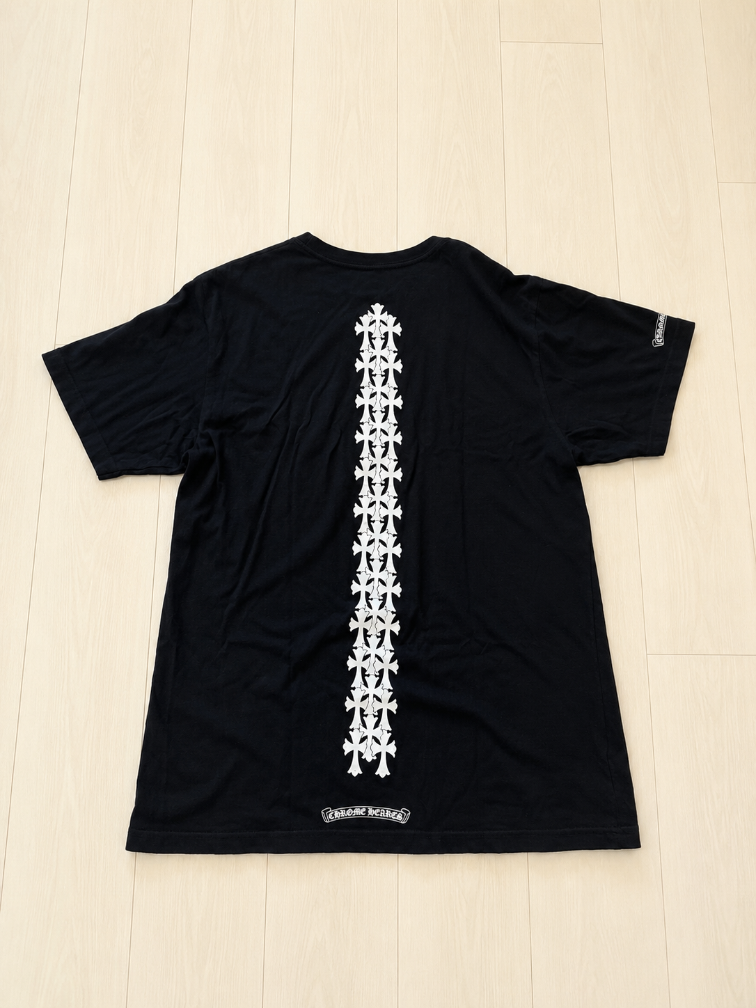 Chrome Hearts Cemetery Cross Tire Tracks T-Shirt "Black"