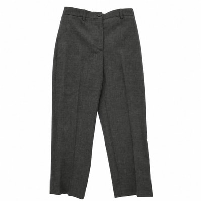 PRADA プラダ P270JG S000 2025年モデル イタリア製 ヴァージンウール センタープレス スラックスパンツ グレー系 38【中古】