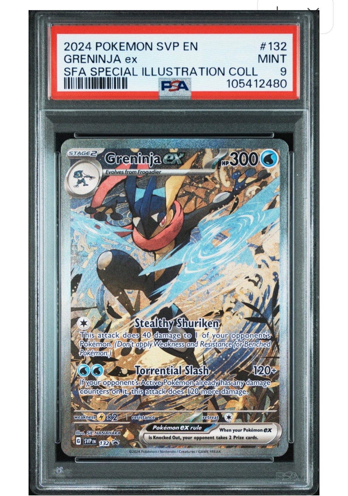 ゲッコウガex P [SVP EN 132]【英語版】(スカーレット&バイオレット「シュラウデッドフェイブル ゲッコウガex スペシャルイラストレーション コレクション」)