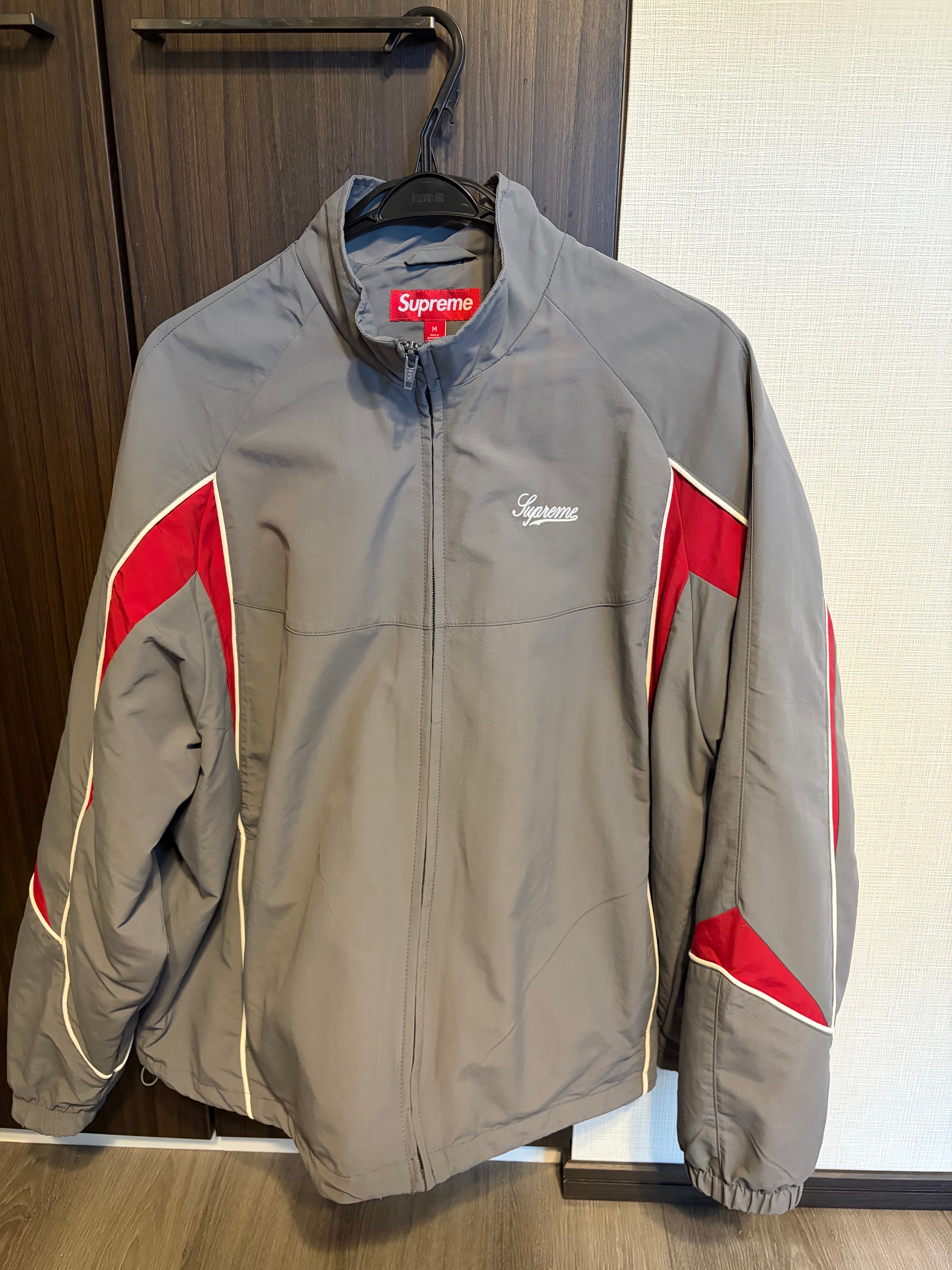 Supreme Contrast Piping Track Jacket "Grey"
