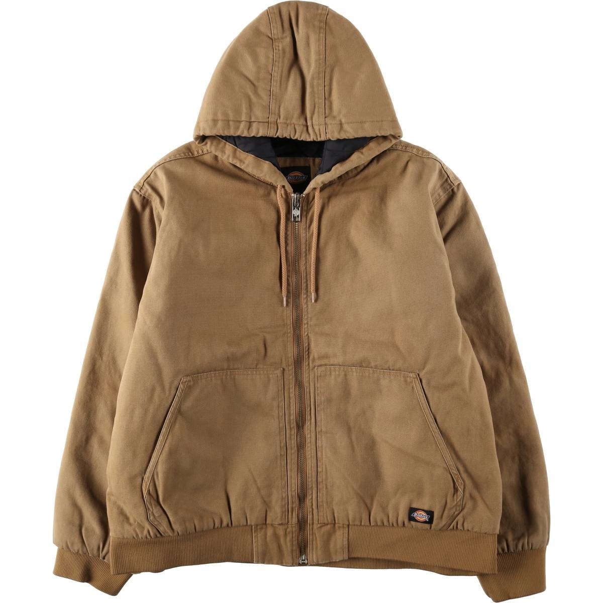 古着 ディッキーズ Dickies アクティブジャケットタイプ 中綿入り ダックフルジップパーカー メンズXXL相当/eaa651272