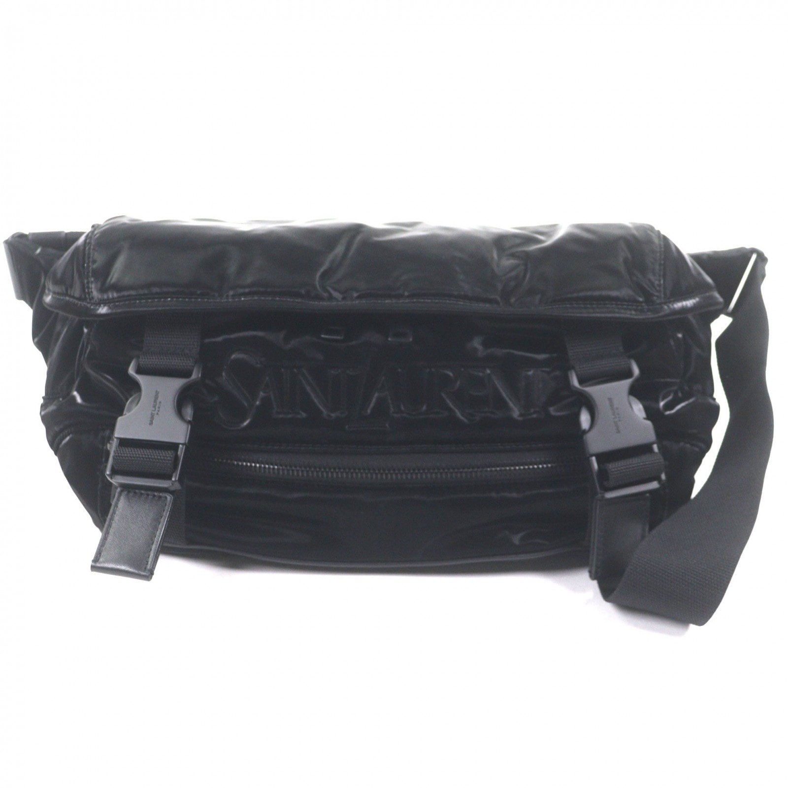 極美品 サンローランパリ ボディバッグ ブラック メンズ 758258