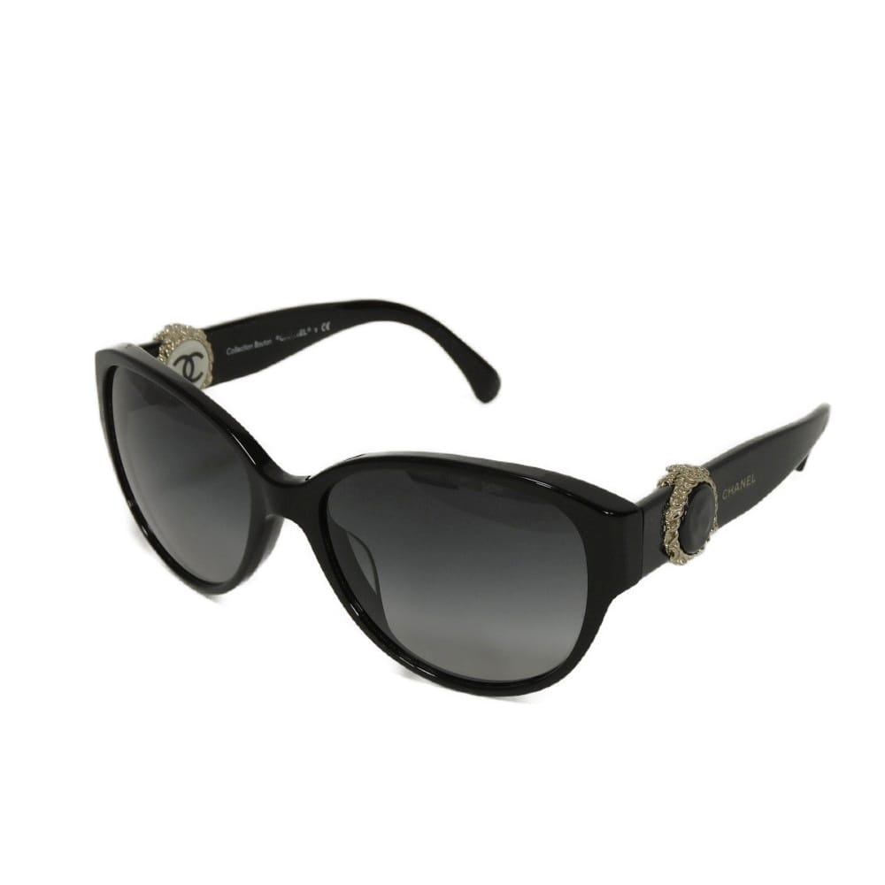 CHANEL シャネル ココマーク バタフライ シェイプ アイウェア ロゴ CCマーク アセテート ブラック サングラス 5192A c.622/3C
