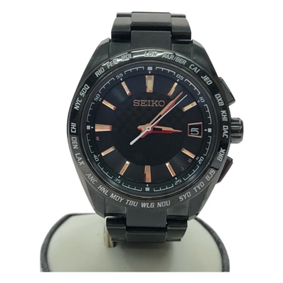 ▼▼SEIKO セイコー メンズ腕時計 電波ソーラー BRIGHTZ ブライツ オールブラック デイト 7B27-0AC0