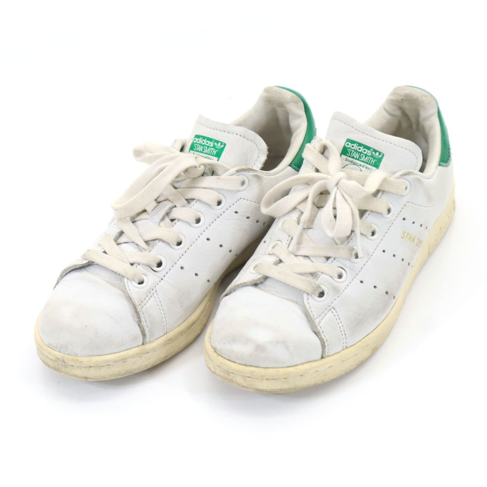 adidas アディダス スタンスミス トレフォイルロゴ スニーカー 23.0cm ホワイト×グリーン