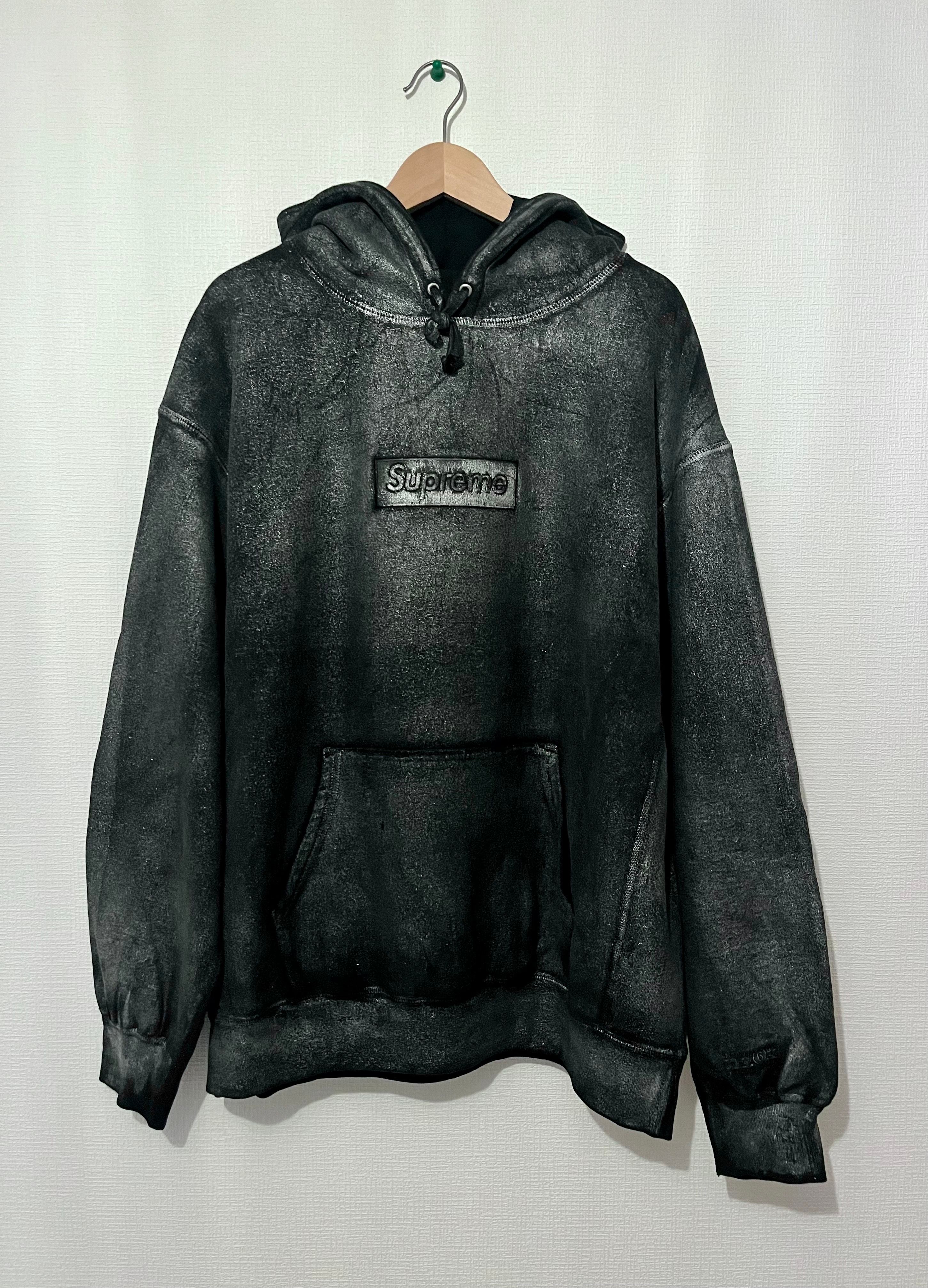 Supreme x MM6 Maison Margiela Foil Box Logo Hooded Sweatshirt "Black"