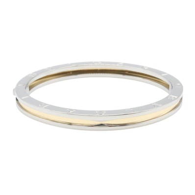 ブルガリ BVLGARI B-zero1 ビーゼロワン ブレスレット ブレスレット アクセサリー K18(イエローゴールド) ステンレススチール メンズ レディース ゴールド系 【中古】