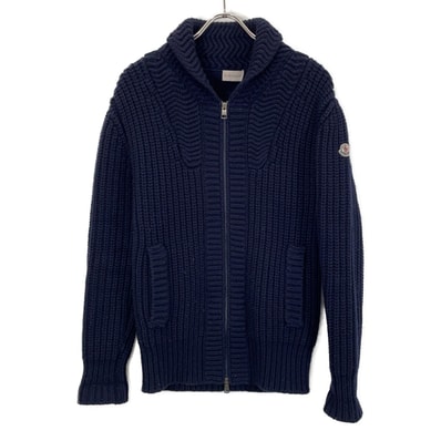 モンクレール MAGLIONE TRICOT CARDIGAN ネイビー ニット ジップアップ ブルゾン S