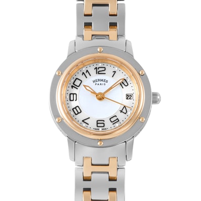 HERMES エルメス クリッパー CP1.220 SS/GP【中古】