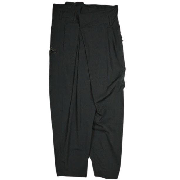 BED J.W. FORD ベッドフォード 日本製 Wrapped Trousers. ラップトラウザーパンツ 18SS-B-PT07 1 BLACK カットオフ ボトムス g25579