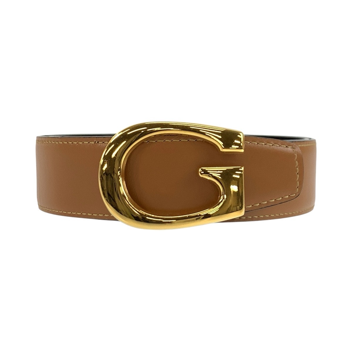 美品 GUCCI グッチ 70cm/28インチ ブラウン ブラック ゴールド金具 レザー ベルト リバーシブルベルト 604435 【中古】