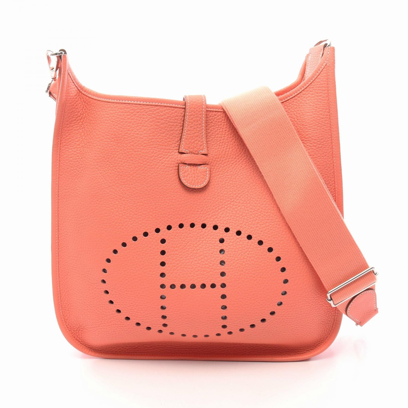 エルメス HERMES エヴリン3MM クレヴェット ショルダーバッグ バッグ トリヨンクレマンス トリヨンクレマンス □Q刻印(2013年製造) レディース ピンク系 【中古】