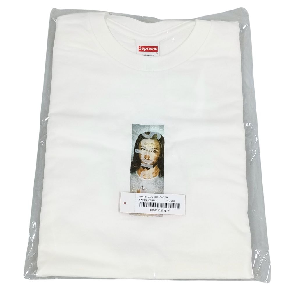 SUPREME シュプリーム 26AW Prayer Card Box Logo Tee 半袖Tシャツ 45208
