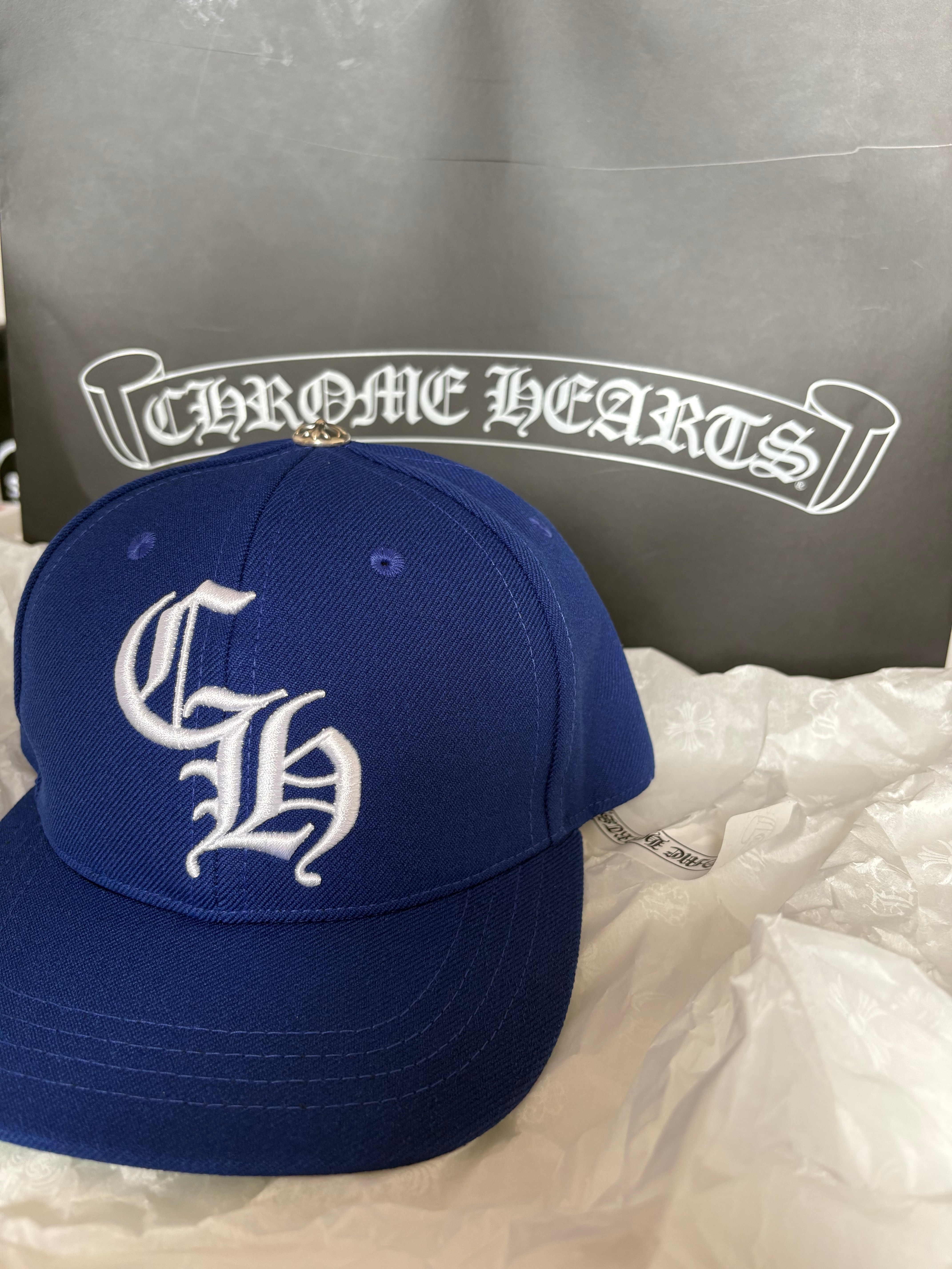 Chrome Hearts Baseball Cap 5 Panel CH "Blue"