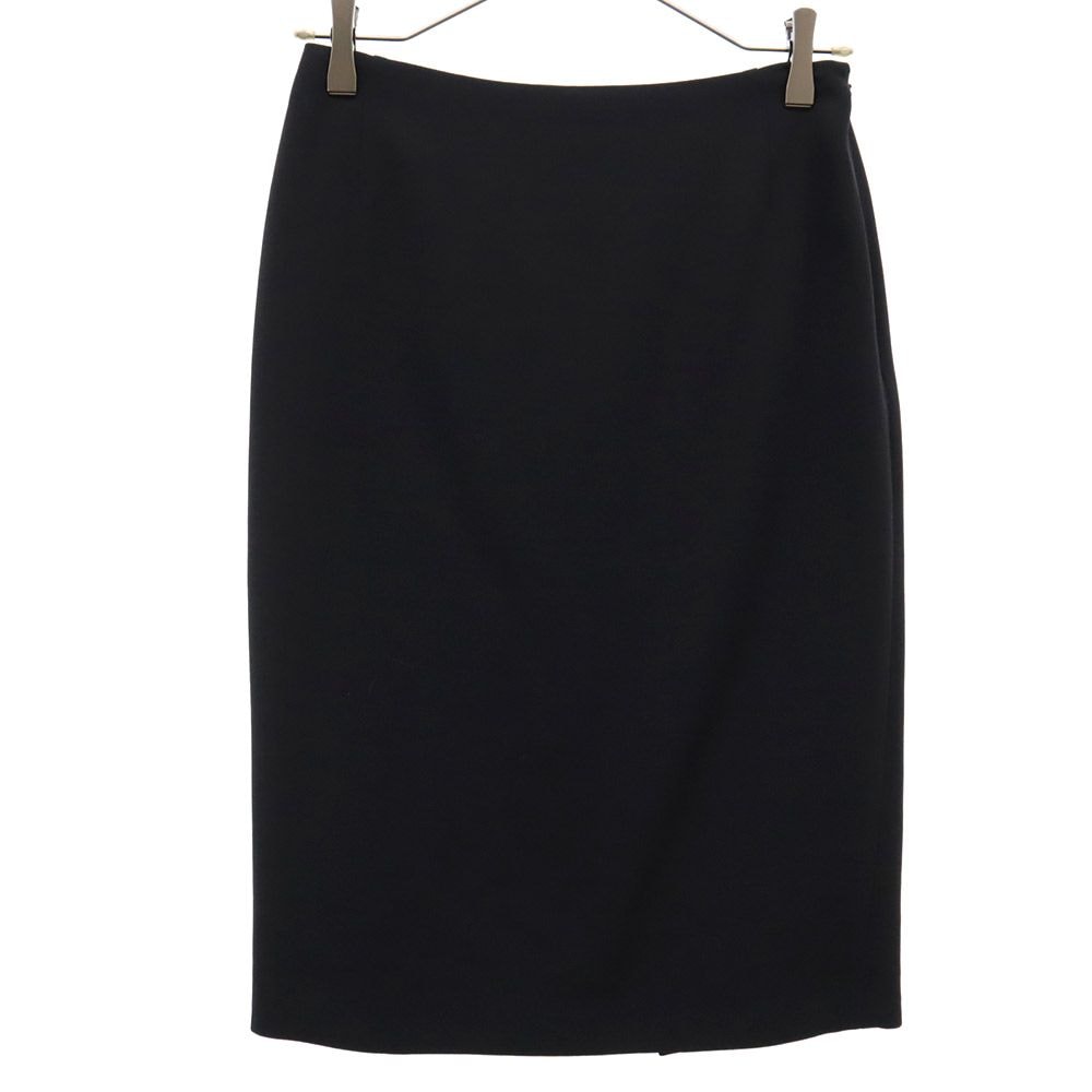 RALPH LAUREN COLLECTION ラルフローレン コレクション USA製 ウールブレンド ミディ丈 スカート 2 ブラック