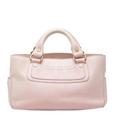 セリーヌ ブギーバッグ ハンドバッグ CE10/04 ピンク レザー レディース CELINE 【中古】