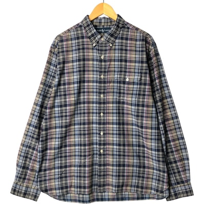 古着 ラルフローレン Ralph Lauren 長袖 ボタンダウンチェックシャツ メンズXL相当/eaa571397