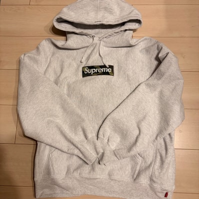 Supreme Box Logo Hooded Sweatshirt "Ash Grey" (23FW)