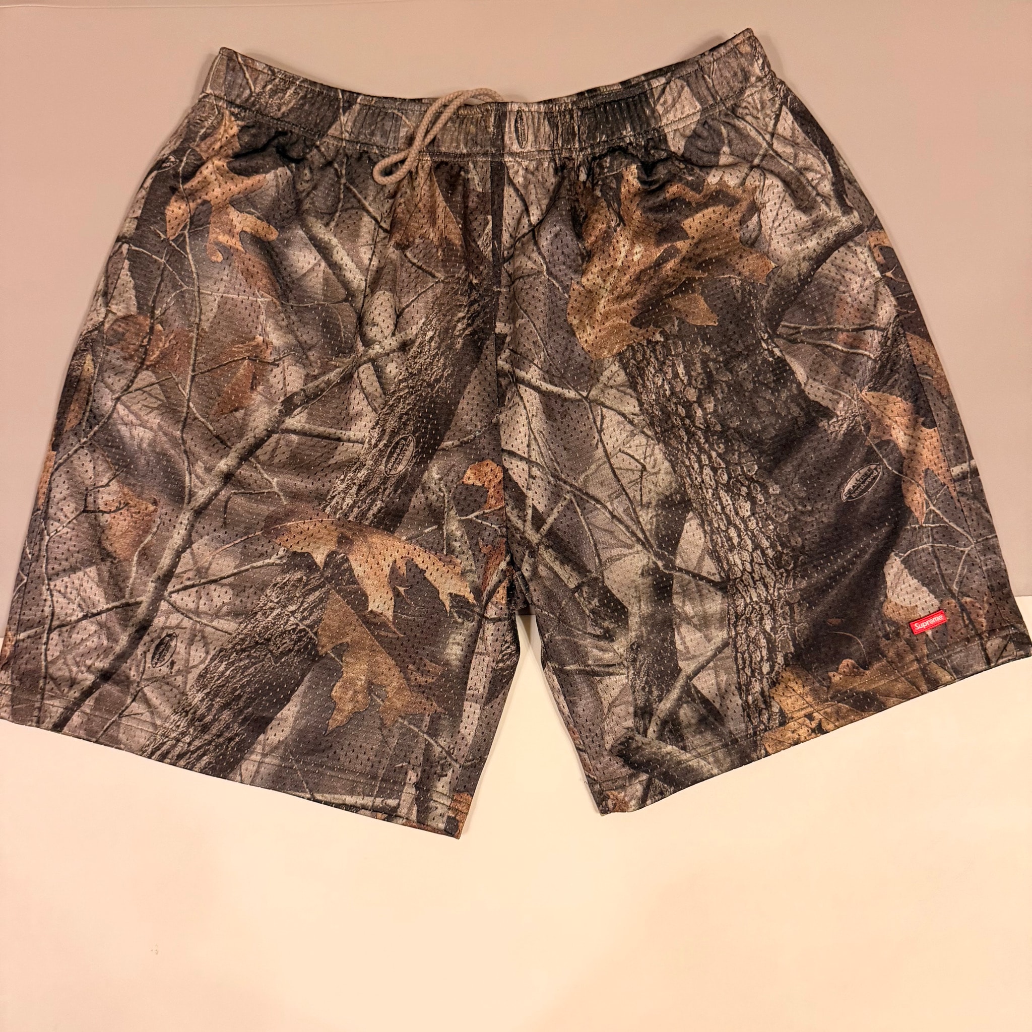 Supreme Small Box Baggy Mesh Short "Realtree Hardwoods Camo"