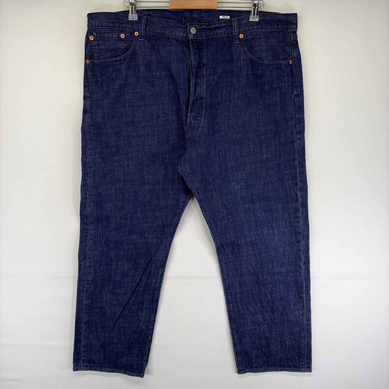 古着 リーバイス Levi's デニム パンツ 501 ボタンフライ ストレート ジーンズ ジーパン 大きいサイズ w44 L32  ブルー系 メンズ