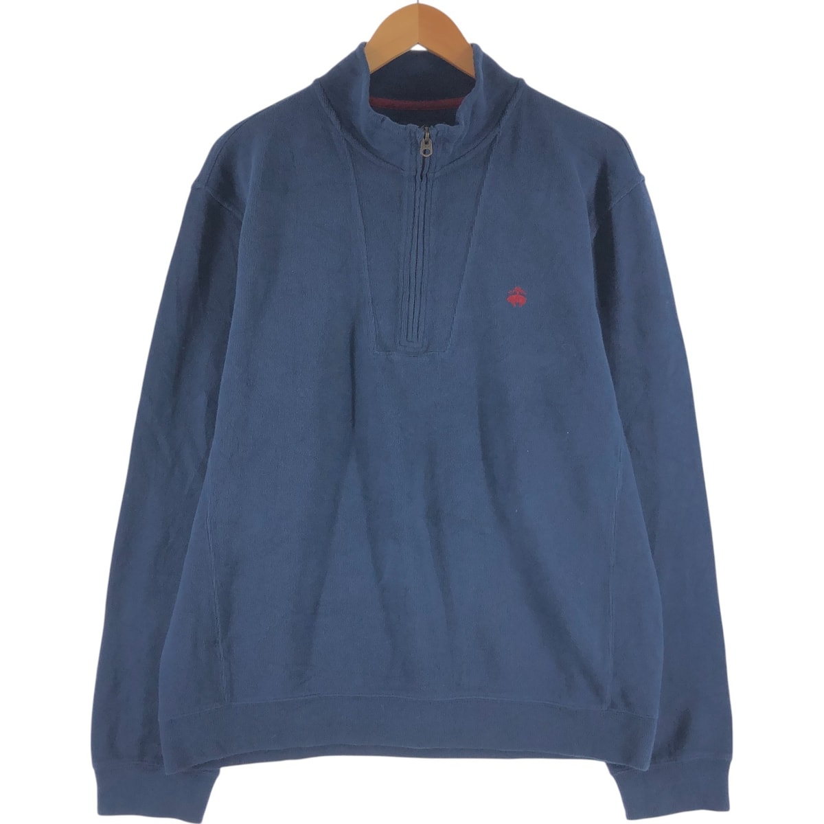 古着 ブルックスブラザーズ Brooks Brothers コットンニットハーフジップセーター メンズL相当/eaa489046