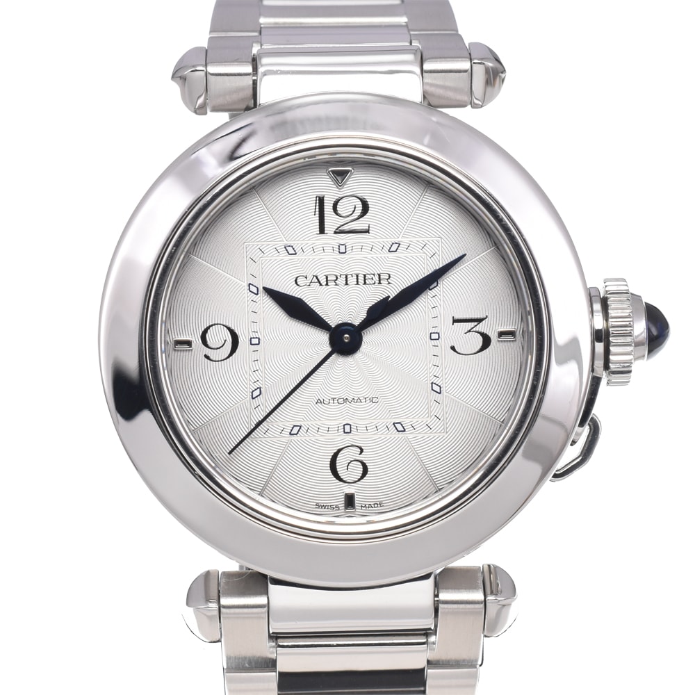 カルティエ CARTIER WSPA0013 パシャ ドゥ カルティエ シルバー 自動巻き ユニセックス 美品 保証書付き 腕時計 L#150479