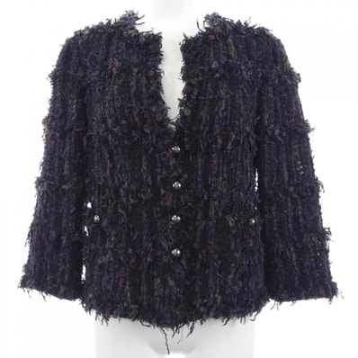 【ヴィンテージ】シャネル CHANEL P27891V17672 06C ノーカラージャケット