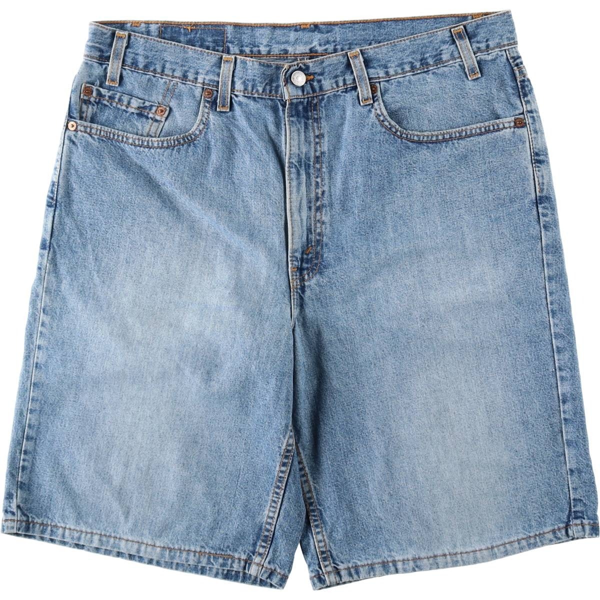 古着 00年代 リーバイス Levi's 550 RELAXED FIT デニムショーツ ショートパンツ USA製 メンズw38相当/eaa653565