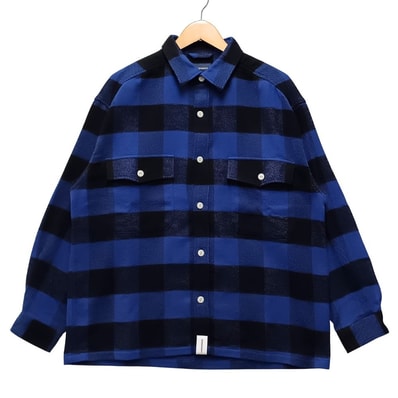 DESCENDANT ディセンダント 25AW VANNING PLAID LS SHIRT ブロックチェックシャツ 55261