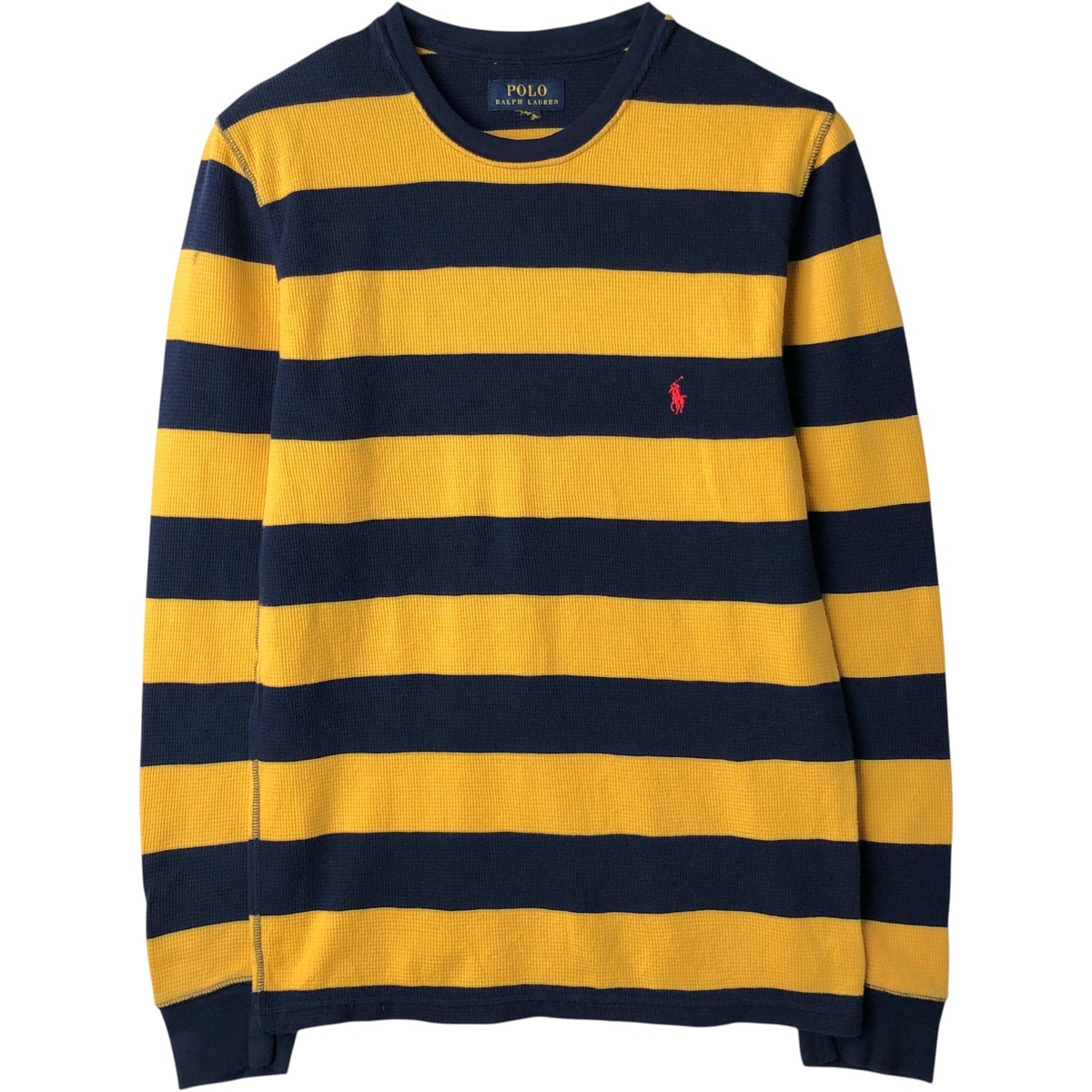 古着 ラルフローレン Ralph Lauren POLO RALPH LAUREN ボーダー柄 サーマルロングTシャツ メンズS相当/eaa616747