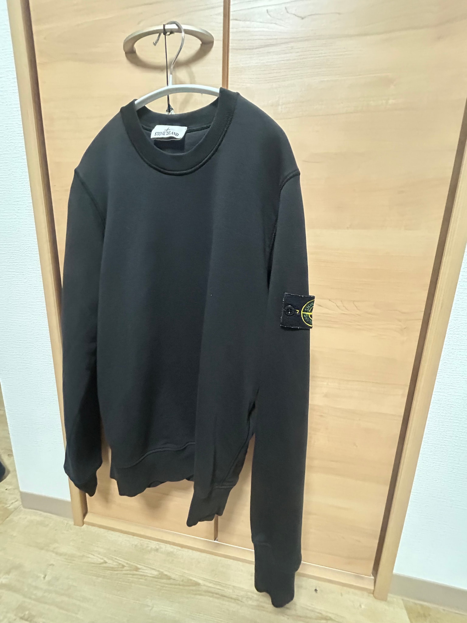 Stone Island 6100008 Brushed Organic Cotton Fleece "Black"