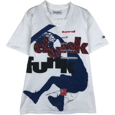 古着 80~90年代 リーボック Reebok 大判プリント スポーツプリントTシャツ USA製 メンズM相当 ヴィンテージ/eaa638970