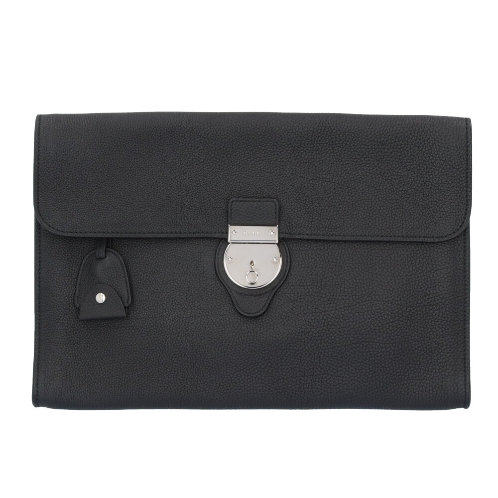 グッチ クラッチバッグ レザー 353405 ブラック ユニセックス GUCCI 中古