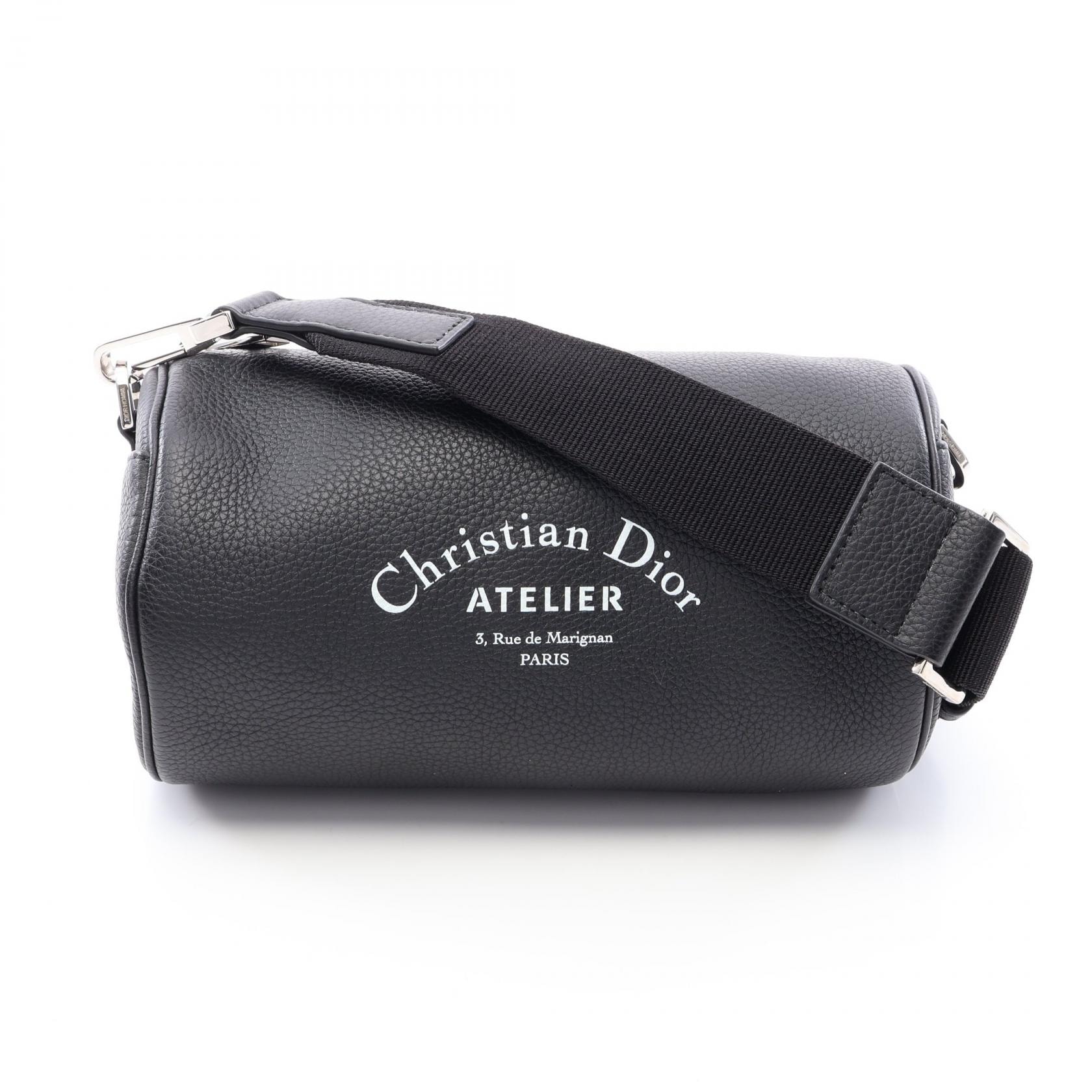 ディオール・オム DIOR HOMME アトリエ ローラー ショルダーバッグ バッグ レザー メンズ ブラック系 【中古】