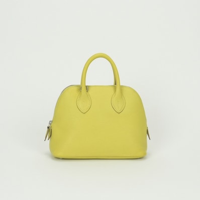 エルメス HERMES ボリード1923 ミニ バッグ トートバッグ ショルダーバッグ シェーブル ライム Lime イエロー Yellow 黄 シルバー金具 シェブルミゾル ハンドバッグ 2Way