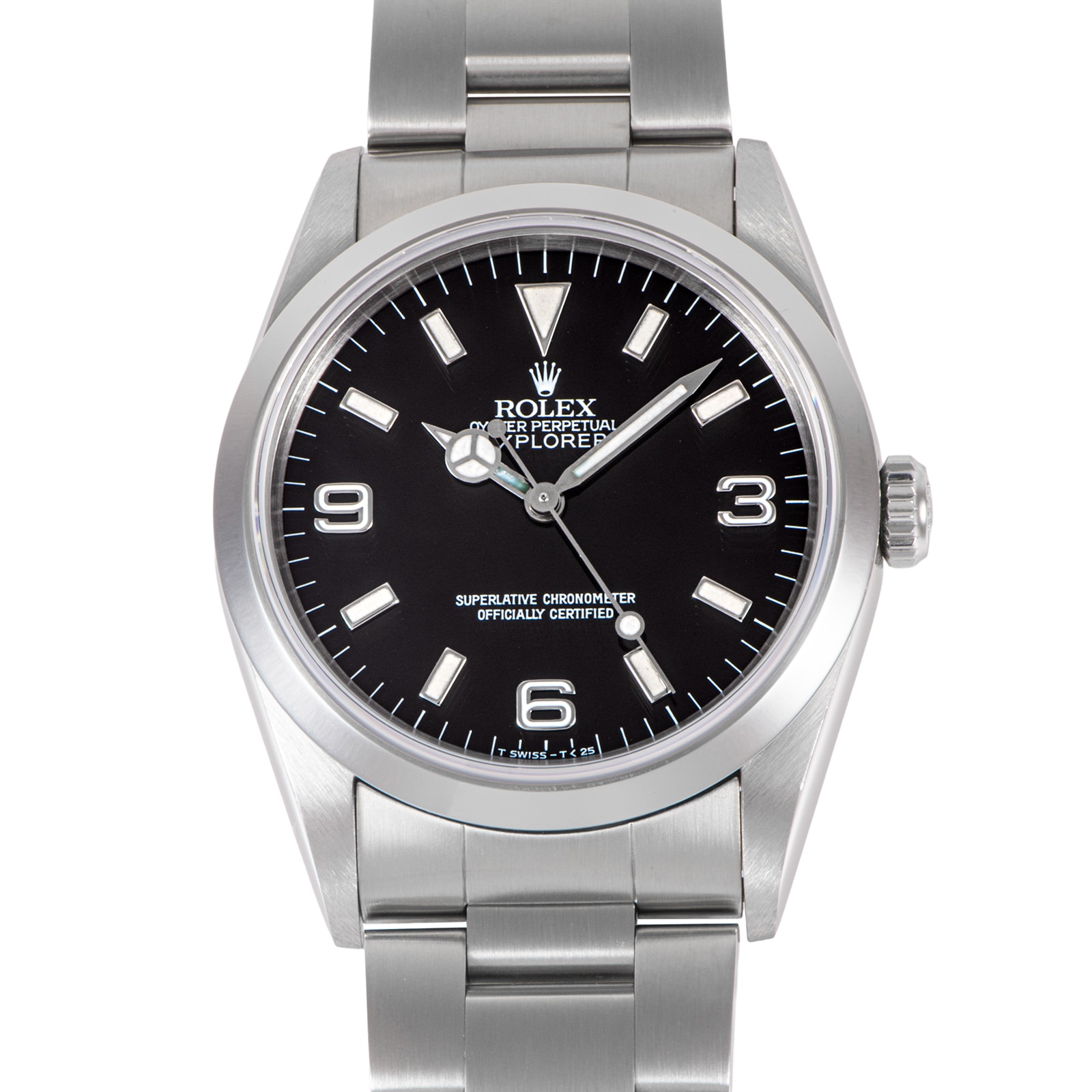 ROLEX ロレックス エクスプローラー1 14270 T番 Tritium シングルバックル ステンレススチール【中古】