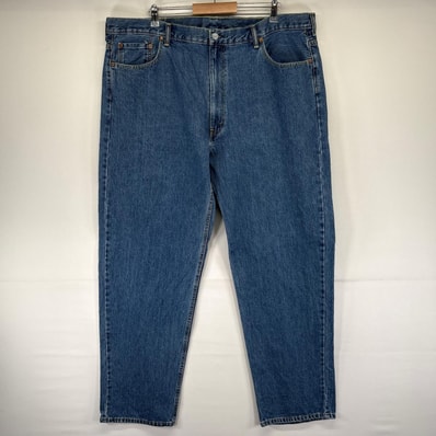 古着 リーバイス Levi's デニム パンツ ジーンズ 5ポケット 550 テーパード 大きいサイズ ジッパーフライ W46 L34 ブルー系 メンズ
