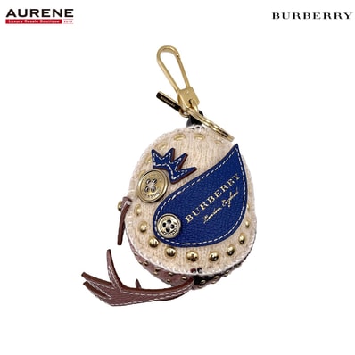 BURBERRY バーバリー バード キーリング キーホルダー
鳥類 スタッズ マスコット ウール レザー ゴールド ユニセックス
【中古】