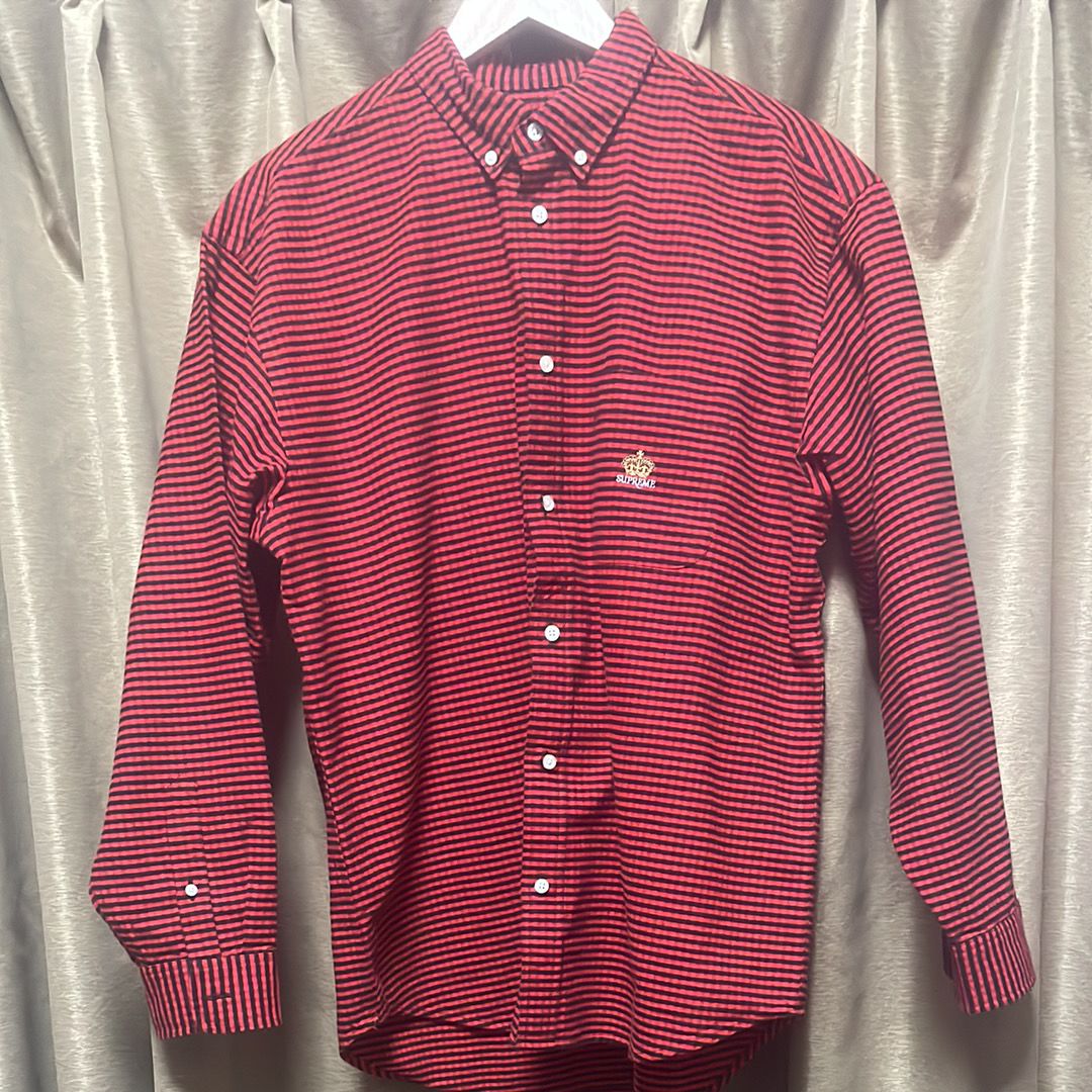 Supreme Loose Fit Flannel Oxford Shirt "Red Plaid"
