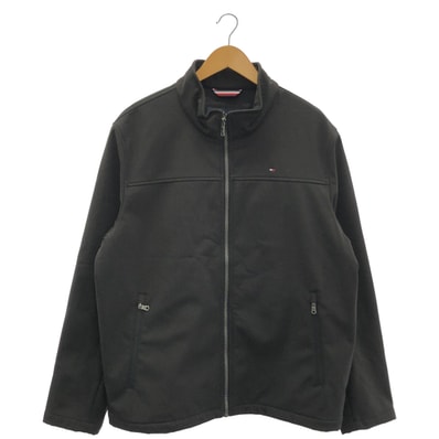 トミーヒルフィガー 155AP287 ブラック スタンドカラー ジャケット XL