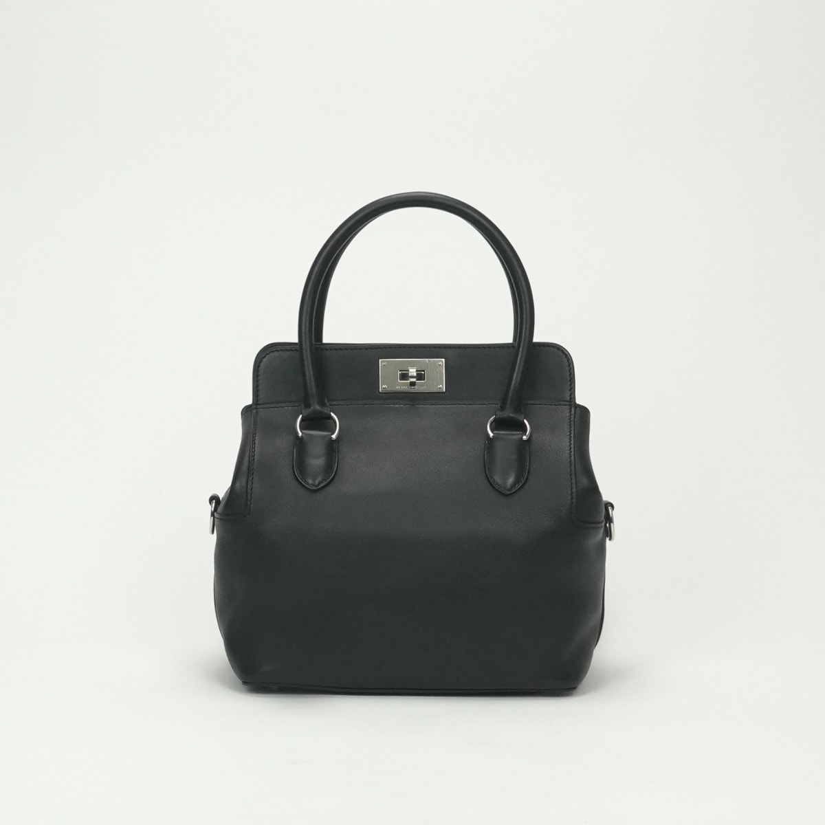 エルメス HERMES ツールボックス20 ツールボックス 20 バッグ トートバッグ ショルダーバッグ スイフト ノワール noir ブラック black 黒 シルバー金具 ヴォースイフト ハンドバッグ 2way